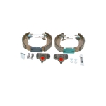 BOSCH Brake Shoe Set - Pre Assembled (0204114127) Fits: Citroen & Peugeot