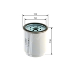 BOSCH Spin-on Fuel Filter (F026402859) Fits: Renault & Volvo