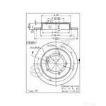 Brembo Prime Line Solid Brake Disc (08.5266.10) Front Axle
