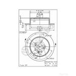 Brembo Prime Line Solid Brake Disc (08.5625.10) Fits: Toyota Rear Axle