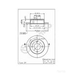 Brembo Prime Line Solid Brake Disc (08.5629.10) Fits: Nissan Front Axle