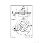Brembo Prime Line Vented Brake Disc (09.5931.10) Fits: Nissan Front Axle