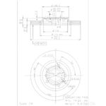 Brembo Prime Line UV Coated Vented Brake Disc (09.9908.21) Rear Axle