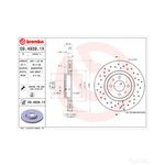 Brembo Xtra Line Vented Brake Disc - Drilled (09.4939.1X)
