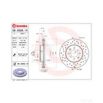 Brembo Xtra Line Vented Brake Disc - Drilled (09.5509.1X)