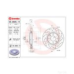 Brembo Xtra Line Vented Brake Disc - Drilled (09.8695.1X)