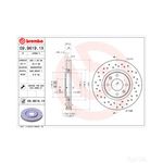 Brembo Xtra Line Vented Brake Disc - Drilled (09.9619.1X)