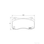 BREMBO Brake Pad Set (P11023)