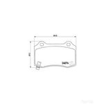 BREMBO Brake Pad Set (P11024)