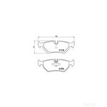 BREMBO Rear Brake Pad Set (P23062)