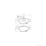 BREMBO Front Brake Pad Set (P23077)