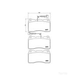 BREMBO Front Brake Pad Set (P23098) Fits: ALFA ROMEO