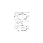 BREMBO Front Brake Pad Set (P23103) Fits: ALFA ROMEO