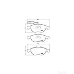 BREMBO Front Brake Pad Set (P23114)