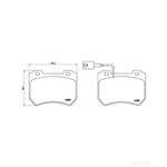 BREMBO Brake Pad Set (P23129)