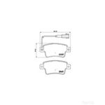 BREMBO Brake Pad Set (P23142)