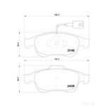 BREMBO Brake Pad Set (P23148)