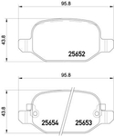 BREMBO Brake Pad Set (P23150)