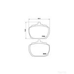 BREMBO Front Brake Pad Set (P24004) Fits: FORD