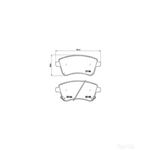 BREMBO Brake Pad Set (P30064)
