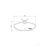 BREMBO Rear Brake Pad Set (P36013)