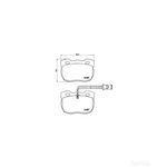 BREMBO Front Brake Pad Set (P44004) Fits: LAND ROVER