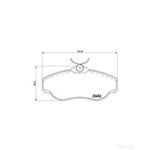 BREMBO Front Brake Pad Set (P44008) Fits: LAND ROVER