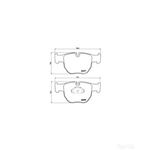 BREMBO Front Brake Pad Set (P44012) Fits: LAND ROVER