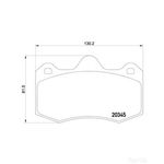 BREMBO Brake Pad Set (P47001)