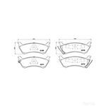 BREMBO Rear Brake Pad Set (P50040) Fits: MERCEDES