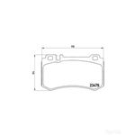 BREMBO Rear Brake Pad Set (P50077) Fits: MERCEDES