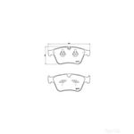 BREMBO Brake Pad Set (P50105)