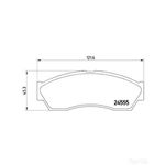 BREMBO Front Brake Pad Set (P52019) Fits: ROVER