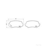 BREMBO Brake Pad Set (P54044)