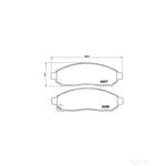BREMBO Front Brake Pad Set (P56059) Fits: NISSAN