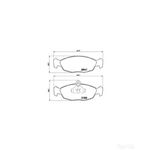 BREMBO Front Brake Pad Set (P59011)
