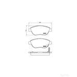BREMBO Front Brake Pad Set (P59052)