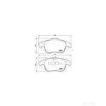 BREMBO Front Brake Pad Set (P61086) Fits: CITROEN