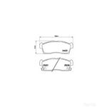 BREMBO Brake Pad Set (P61108)