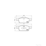 BREMBO Brake Pad Set (P61112)