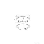 BREMBO Brake Pad Set (P66001)