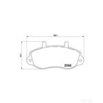 BREMBO Front Brake Pad Set (P68025)