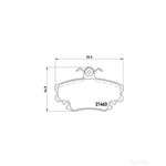 BREMBO Front Brake Pad Set (P68038)