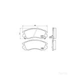BREMBO Front Brake Pad Set (P78004) Fits: SUBARU