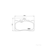 BREMBO Front Brake Pad Set (P83058) Fits: LEXUS