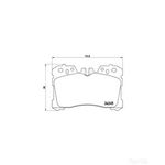 BREMBO Front Brake Pad Set (P83075) Fits: LEXUS