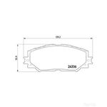BREMBO Front Brake Pad Set (P83082) Fits: TOYOTA