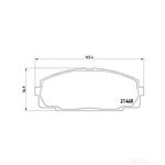 BREMBO Front Brake Pad Set (P83092) Fits: TOYOTA