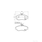 BREMBO Front Brake Pad Set (P85018) Fits: AUDI