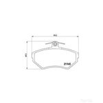 BREMBO Front Brake Pad Set (P85042) Fits: AUDI